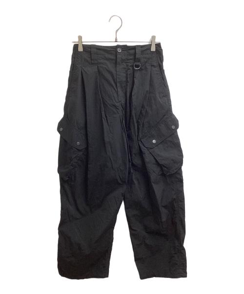 SUBLATIONS（サブレーションズ）SUBLATIONS (サブレーションズ) WASHER NYLON RAF CARGO PANTS. ブラック サイズ:1の古着・服飾アイテム