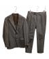 Brilla per il gusto（ブリッラ ペル イルグースト）の古着「GLANPLAID OVERPANE SUIT（「GLANPLAID OVERPANE SUIT（グレンプレイドオーバーペーンスーツ）/ 24-17-0187-015」｜ブラウン