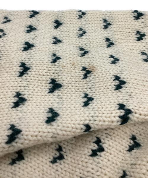 RALPH LAUREN（ラルフローレン）RALPH LAUREN (ラルフローレン) HAND KNIT セーター アイボリー サイズ:Lの古着・服飾アイテム