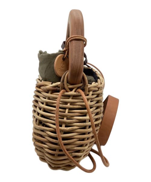 hitsuki（ヒツキ）hitsuki (ヒツキ) basketカゴバッグ ベージュの古着・服飾アイテム