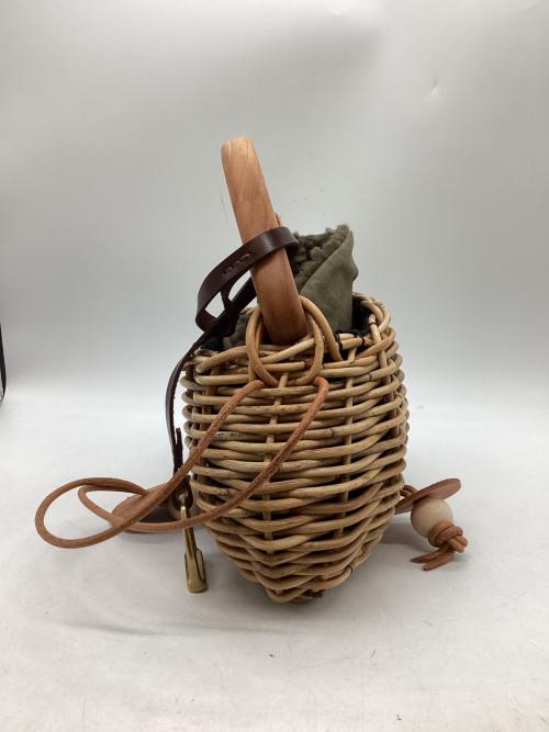 hitsuki（ヒツキ）hitsuki (ヒツキ) basketカゴバッグ ベージュの古着・服飾アイテム