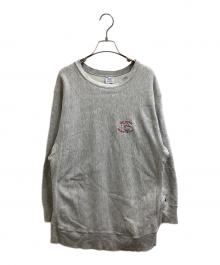 Champion REVERSE WEAVE（チャンピオン リバース ウィーブ）の古着「80's フロント刺繍 スウェット」｜グレー