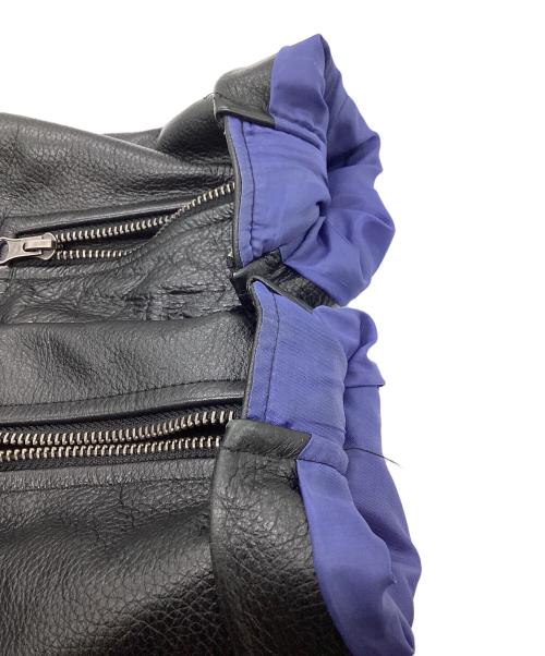LEFLAH（レフラー）LEFLAH (レフラー) レザーライダースジャケット ブラック サイズ:XXLの古着・服飾アイテム