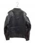 LEFLAH (レフラー) レザーライダースジャケット ブラック サイズ:XXL：17000円
