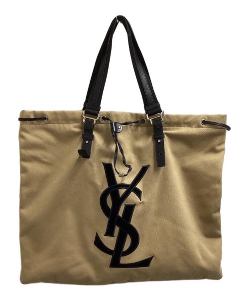 Yves Saint Laurent Rive Gauche（イヴ・サンローラン リヴ・ゴーシュ）Yves Saint Laurent Rive Gauche (イヴ・サンローラン リヴ・ゴーシュ) カハラトートバッグ　/　121627 ベージュの古着・服飾アイテム