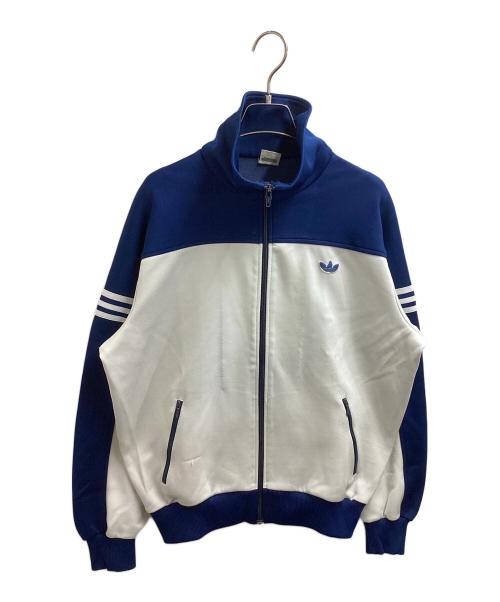 adidas（アディダス）adidas (アディダス) 70's トラックジャケット / デサント製 / 西ドイツ製 ネイビー×ホワイト サイズ:5の古着・服飾アイテム