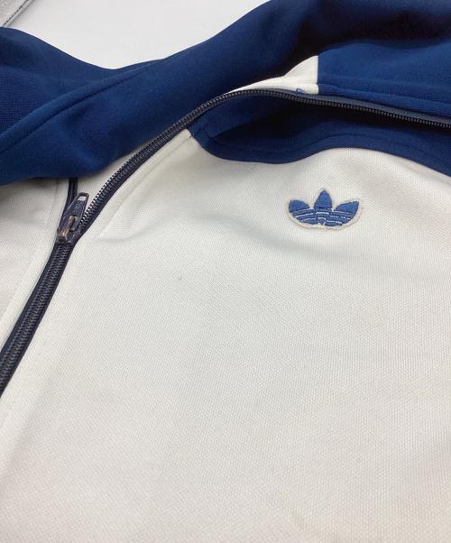 adidas（アディダス）adidas (アディダス) 70's トラックジャケット / デサント製 / 西ドイツ製 ネイビー×ホワイト サイズ:5の古着・服飾アイテム