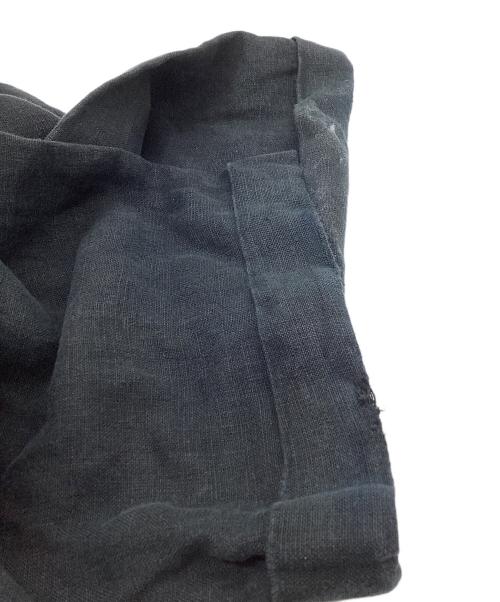POLO RALPH LAUREN（ポロ・ラルフローレン）POLO RALPH LAUREN (ポロ・ラルフローレン) リネン タック スラックス ブラック サイズ:36/32の古着・服飾アイテム