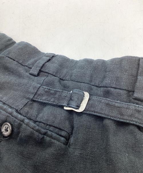 POLO RALPH LAUREN（ポロ・ラルフローレン）POLO RALPH LAUREN (ポロ・ラルフローレン) リネン タック スラックス ブラック サイズ:36/32の古着・服飾アイテム