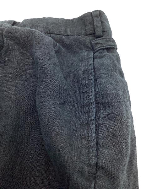 POLO RALPH LAUREN（ポロ・ラルフローレン）POLO RALPH LAUREN (ポロ・ラルフローレン) リネン タック スラックス ブラック サイズ:36/32の古着・服飾アイテム