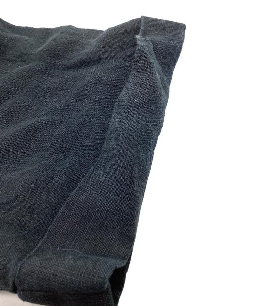 POLO RALPH LAUREN（ポロ・ラルフローレン）POLO RALPH LAUREN (ポロ・ラルフローレン) リネン タック スラックス ブラック サイズ:36/32の古着・服飾アイテム