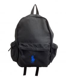 POLO RALPH LAUREN（ポロ・ラルフローレン）の古着「ビッグポニーリュック」｜ブラック