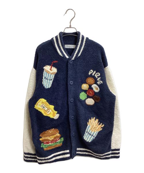GELATO PIQUE HOMME（ジェラートピケ オム）GELATO PIQUE HOMME (ジェラートピケ オム) パウダージャガードブルゾン　/　PHNT255935 ネイビー サイズ:Lの古着・服飾アイテム