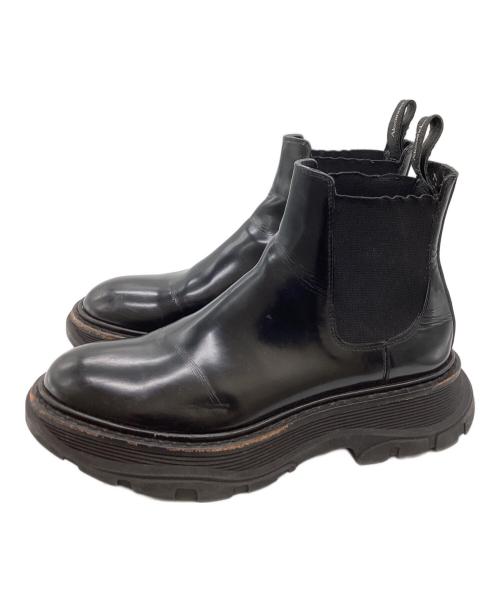 ALEXANDER McQUEEN（アレキサンダーマックイーン）ALEXANDER McQUEEN (アレキサンダーマックイーン) サイドゴアブーツ / 641837 ブラック サイズ:38の古着・服飾アイテム