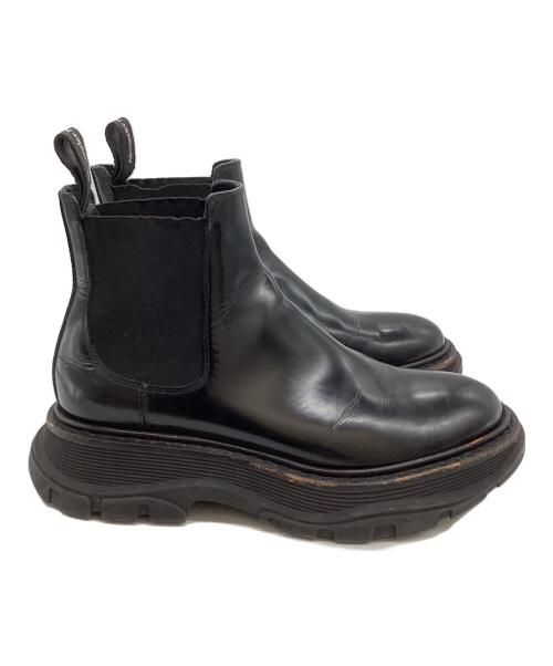 ALEXANDER McQUEEN（アレキサンダーマックイーン）ALEXANDER McQUEEN (アレキサンダーマックイーン) サイドゴアブーツ / 641837 ブラック サイズ:38の古着・服飾アイテム