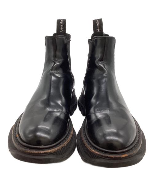 ALEXANDER McQUEEN（アレキサンダーマックイーン）ALEXANDER McQUEEN (アレキサンダーマックイーン) サイドゴアブーツ / 641837 ブラック サイズ:38の古着・服飾アイテム