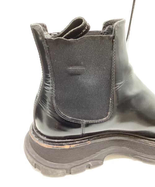 ALEXANDER McQUEEN（アレキサンダーマックイーン）ALEXANDER McQUEEN (アレキサンダーマックイーン) サイドゴアブーツ / 641837 ブラック サイズ:38の古着・服飾アイテム