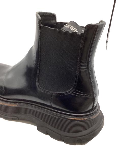 ALEXANDER McQUEEN（アレキサンダーマックイーン）ALEXANDER McQUEEN (アレキサンダーマックイーン) サイドゴアブーツ / 641837 ブラック サイズ:38の古着・服飾アイテム