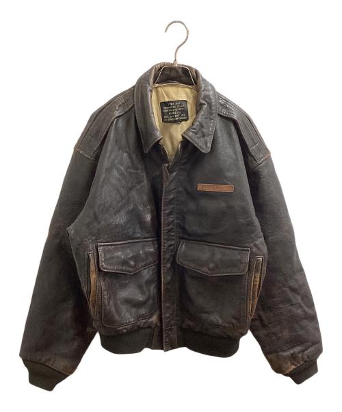 AVIREX（アヴィレックス）AVIREX (アヴィレックス) 90's TYPE A-2 レザージャケット ブラウン サイズ:Sの古着・服飾アイテム