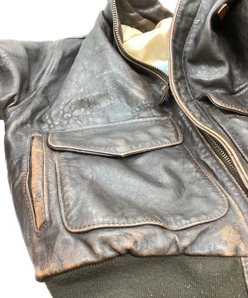 AVIREX（アヴィレックス）AVIREX (アヴィレックス) 90's TYPE A-2 レザージャケット ブラウン サイズ:Sの古着・服飾アイテム
