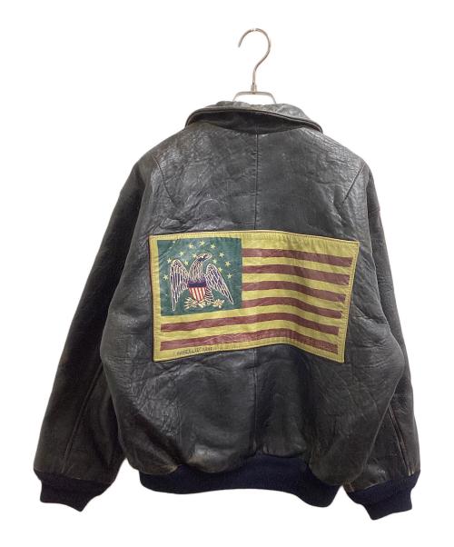 AVIREX（アヴィレックス）AVIREX (アヴィレックス) 90's レザー フライトジャケット ブラウン サイズ:XSの古着・服飾アイテム
