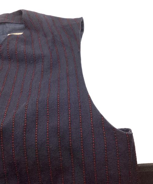 KLASICA（クラシカ）KLASICA (クラシカ) ジレ付リネン混テーラードジャケット ネイビー サイズ:3の古着・服飾アイテム