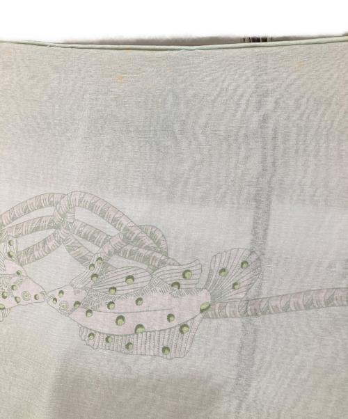 HERMES（エルメス）HERMES (エルメス) カレ140 深海魚 Grands Fonds モスリン  黄緑の古着・服飾アイテム