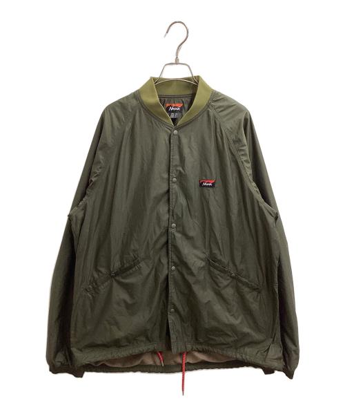NANGA（ナンガ）NANGA (ナンガ) RIB COLLAR COACH JACKET グリーン サイズ:XLの古着・服飾アイテム