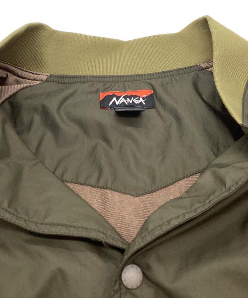 NANGA（ナンガ）NANGA (ナンガ) RIB COLLAR COACH JACKET グリーン サイズ:XLの古着・服飾アイテム