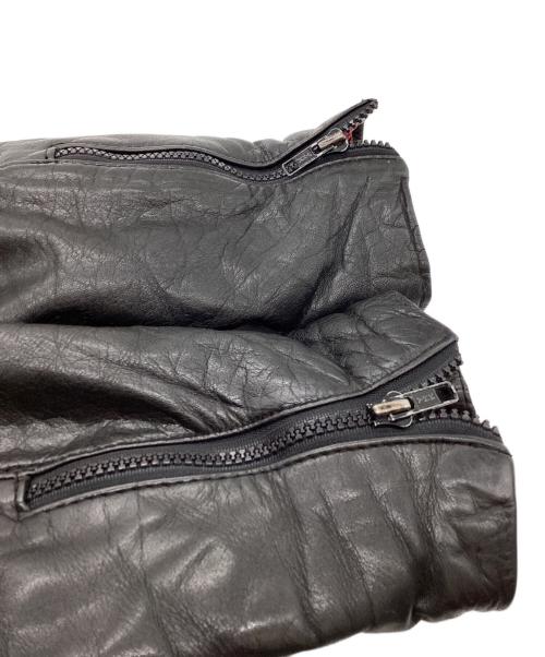 USED（USED）USED (USED) バイカージャケット ブラック サイズ:不明の古着・服飾アイテム