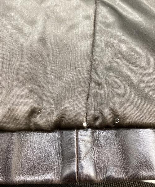VENT COUVERT（ヴァンクヴェール）VENT COUVERT (ヴァンクヴェール) レザーコート / フランス製 ブラウン サイズ:Sの古着・服飾アイテム