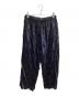 crinkle crinkle crinkle（クリンクル クリンクル クリンクル）の古着「velvet 3D embroidery pants」｜ブラック