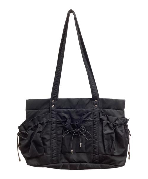 RONE PARC（ロネ パーク）RONE PARC (ロネ パーク) Drawstring pocket bag ブラックの古着・服飾アイテム