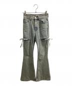 Resexxyリゼクシー）の古着「Cut Out Ribbon Denim Pants」｜インディゴ