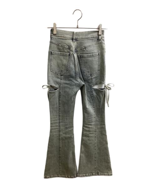 Resexxy（リゼクシー）RESEXXY (リゼクシー) Cut Out Ribbon Denim Pants インディゴ サイズ:XSの古着・服飾アイテム