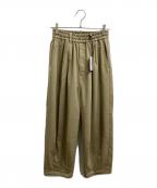 F/CE.エフシーイー）の古着「TECH WOOL OCTA WIDE PANTS」｜ベージュ