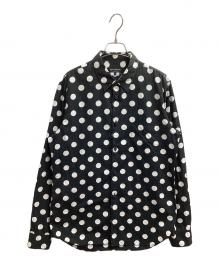 COMME des GARCONS HOMME PLUS（コムデギャルソンオムプリュス）の古着「ドット柄L/Sシャツ」｜ブラック