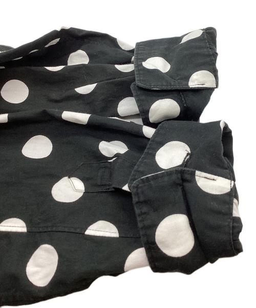 COMME des GARCONS HOMME PLUS（コムデギャルソンオムプリュス）COMME des GARCONS HOMME PLUS (コムデギャルソンオムプリュス) ドット柄L/Sシャツ ブラック サイズ:Lの古着・服飾アイテム