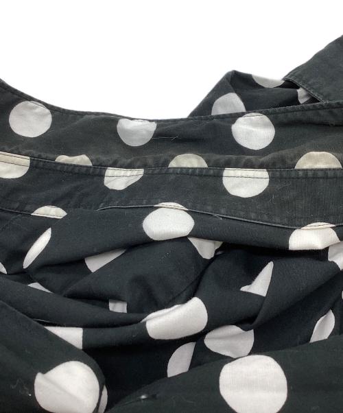 COMME des GARCONS HOMME PLUS（コムデギャルソンオムプリュス）COMME des GARCONS HOMME PLUS (コムデギャルソンオムプリュス) ドット柄L/Sシャツ ブラック サイズ:Lの古着・服飾アイテム