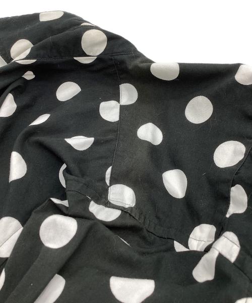 COMME des GARCONS HOMME PLUS（コムデギャルソンオムプリュス）COMME des GARCONS HOMME PLUS (コムデギャルソンオムプリュス) ドット柄L/Sシャツ ブラック サイズ:Lの古着・服飾アイテム
