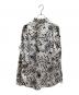 BLACK COMME des GARCONS (ブラックコムデギャルソン) プラッシュプリントバックジップシャツ / 1H-B014 ホワイト サイズ:XL：12000円