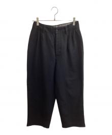 JUNYA WATANABE COMME des GARCONS（(ジュンヤワタナベ コムデギャルソン）の古着「ウール混クロップドパンツ　/　JF-P012」｜ブラック