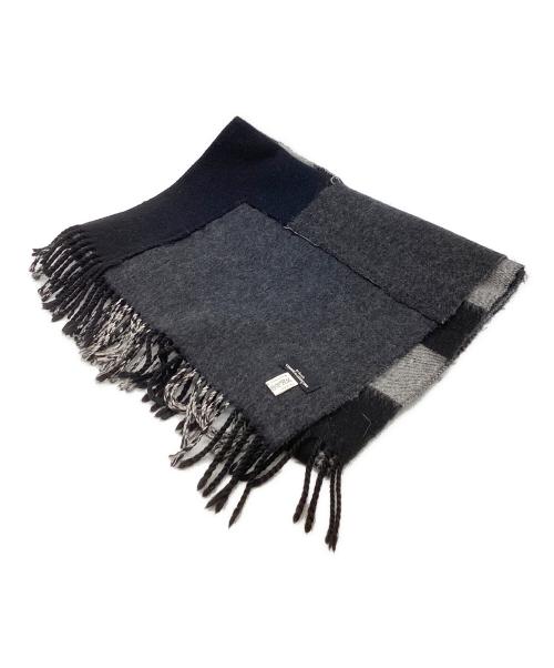 tricot COMME des GARCONS（トリココムデギャルソン）tricot COMME des GARCONS (トリココムデギャルソン) パッチワーク マフラー / TN-K401 グレーの古着・服飾アイテム