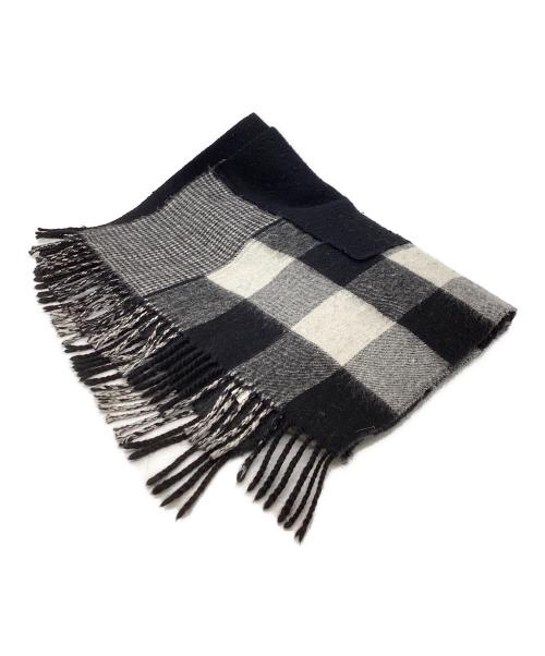 tricot COMME des GARCONS（トリココムデギャルソン）tricot COMME des GARCONS (トリココムデギャルソン) パッチワーク マフラー / TN-K401 グレーの古着・服飾アイテム