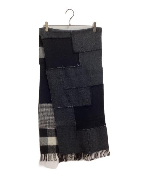tricot COMME des GARCONS（トリココムデギャルソン）tricot COMME des GARCONS (トリココムデギャルソン) パッチワーク マフラー / TN-K401 グレーの古着・服飾アイテム