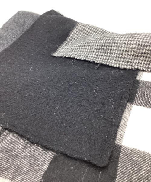 tricot COMME des GARCONS（トリココムデギャルソン）tricot COMME des GARCONS (トリココムデギャルソン) パッチワーク マフラー / TN-K401 グレーの古着・服飾アイテム