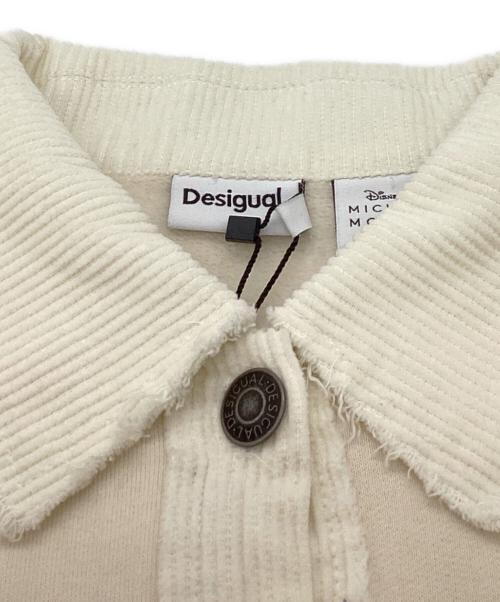 Desigual（デシグアル）Desigual (デシグアル) Disney (ディズニー) ミッキーマウス クロップド丈トラッカースウェットジャケット / 25WWSK16 アイボリー サイズ:Mの古着・服飾アイテム