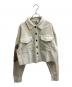 Desigual（デシグアル）の古着「ミッキーマウス クロップド丈トラッカースウェットジャケット / 25WWSK16」｜アイボリー