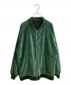 Needlesニードルズ）の古着「Reversible Rib Collar Jacket / リバーシブルリブカラージャケット / HM119」｜グリーン