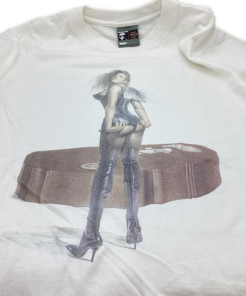 A BATHING APE（アベイシングエイプ）A BATHING APE (アベイシングエイプ) 2002 HAJIME SORAYAMA プリントTシャツ / 空山基 ホワイト サイズ:Mの古着・服飾アイテム